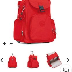 Kipling Backpack Nueva Muy Hermosa Color Rojo 
