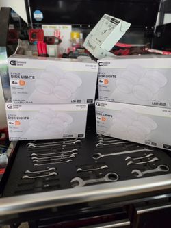 Commercial Electric 4" LED Disk Lights – 6 Pack