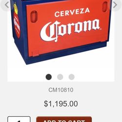 Large Double Lid Corona Cooler Red & Blue - 120 Bottle