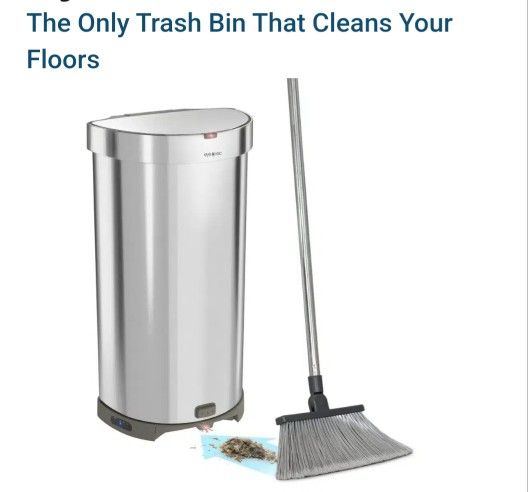 EyeVac Trash Cac Bin With Vacuum Integrated