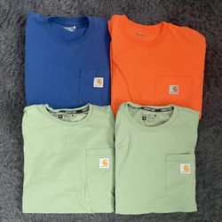 Carhartt pocket t-shirt workwear bundle lot of 4 - Men Medium 