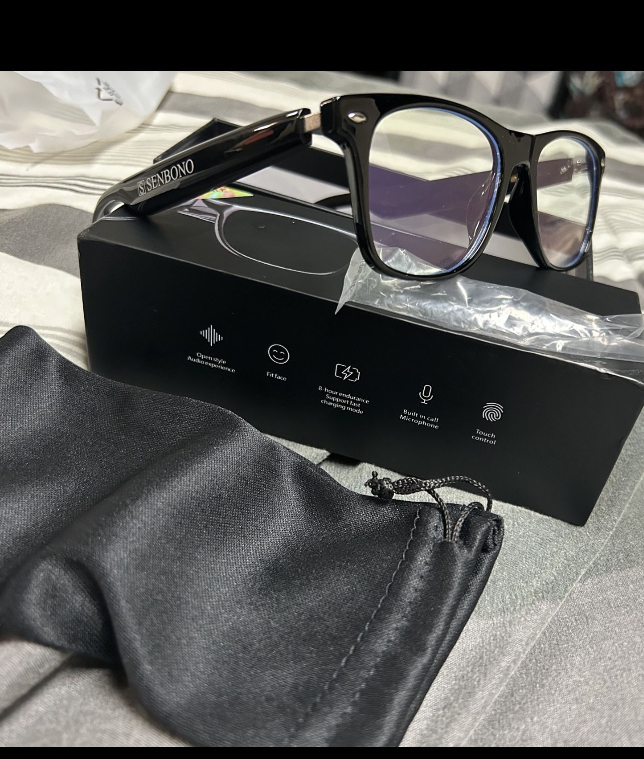 👓🎵📸NEW SMART GLASSES TOUCH CONTROL MUSIC, MICROPHONE AND CAMERA CONTROL