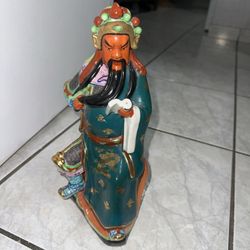 Rare!!! Guan Yu, Guan Gong Vintage Porcelain Figurine