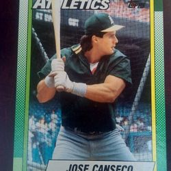 Jose Canseco Baseball Trading Cards Collection. 