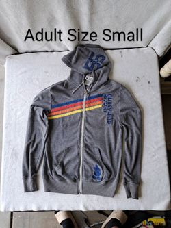 Disneyland Resort Adult Size Small 55 Anniversary Gray Hooded Zippered Sweater In Excellent New Condition