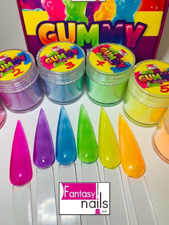 Gummy fantasy nails collection. Jelly effect
