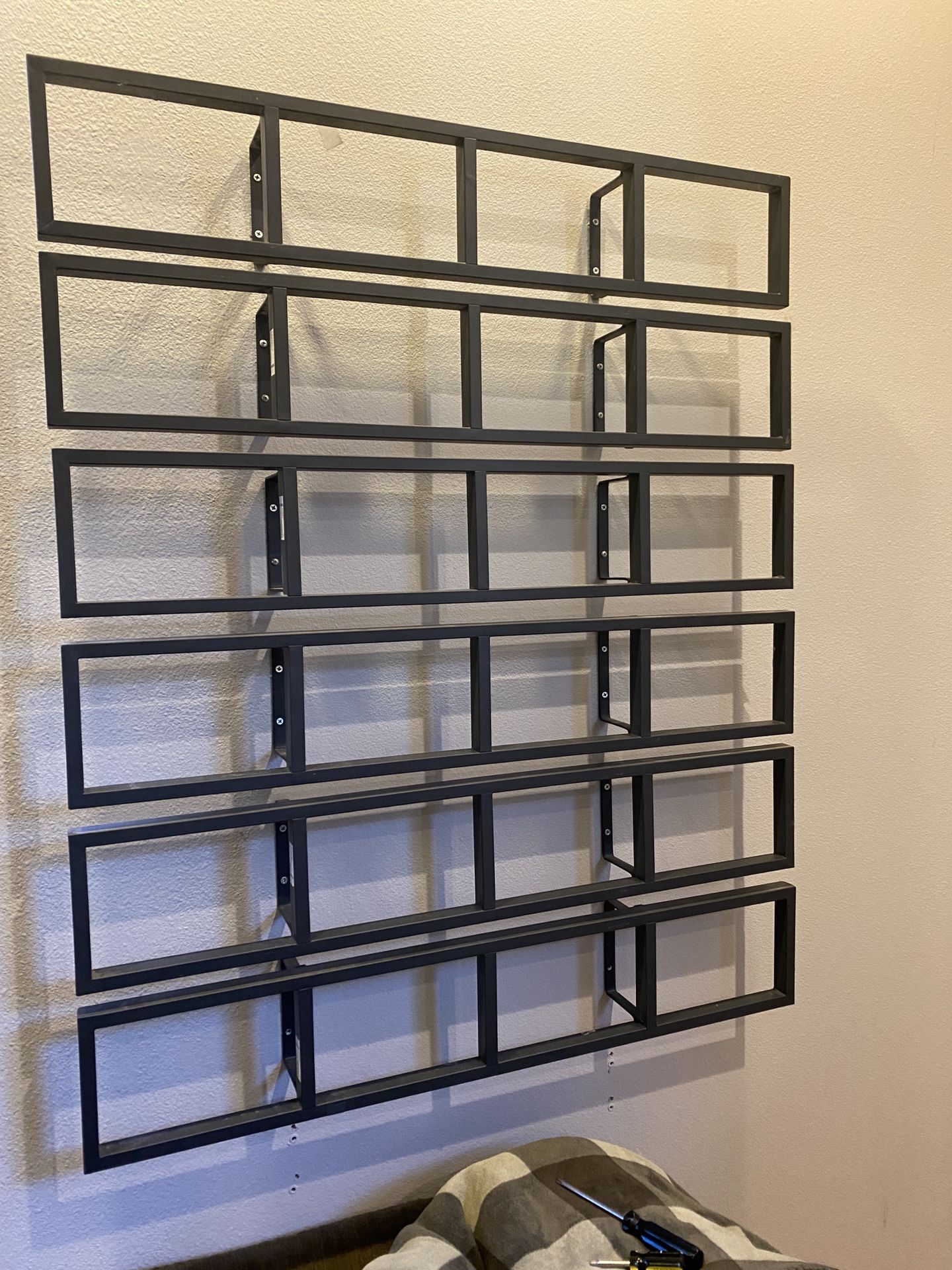 IKEA Lerberg CD/DVD Shelves. Set Of 6. Charcoal Gray