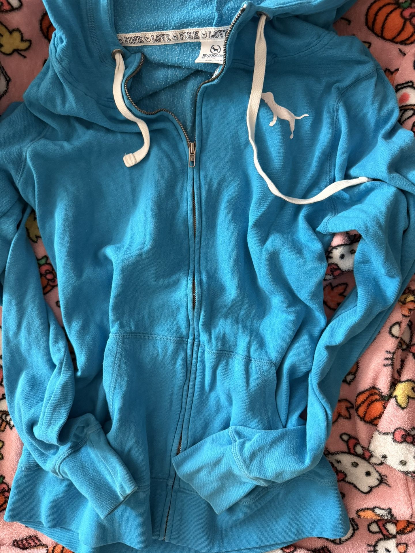 Y2K Pink Victoria Secret Hoodie Women’s Small