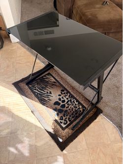 Black work desk