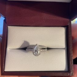 14k White Gold Engagement Ring 