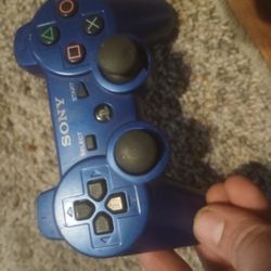 Blue Ps3 Controller 