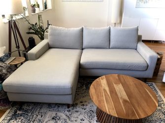 Couch / Sofa / Sectional with Chaise (Interior Define) - LIKE NEW