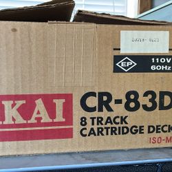 Akai CR-83D 8 Track Like New Condition 