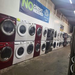 SAMSUNG SET STEAM WASHER AND GAS DRYER 