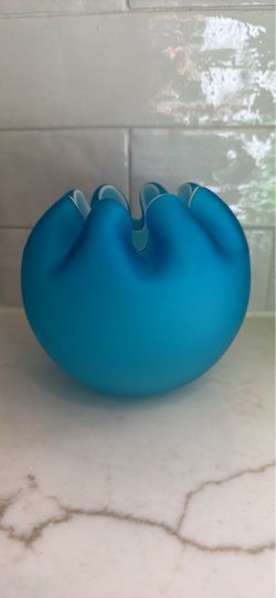 Vintage rose globe vase