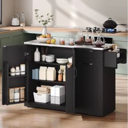 Kitchen cart on wheels with extra counter top ( Branch new)