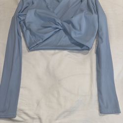 Aoxjox Long Sleeve Crop Top 