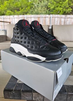 Air Jordan 13 Reverse He Got Game Retro Black Red Sneakers