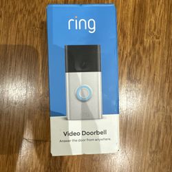 Ring Wireless Doorbell Video Camera 1080p Satin Nickel
