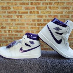 Nike Jordan 1 Retro Hight Court Purple Men US Size 11.5