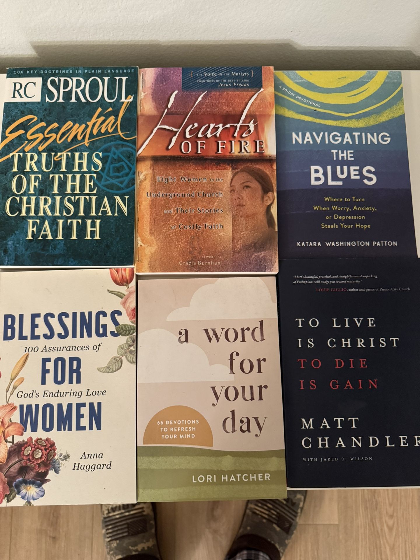Various Christian Living books