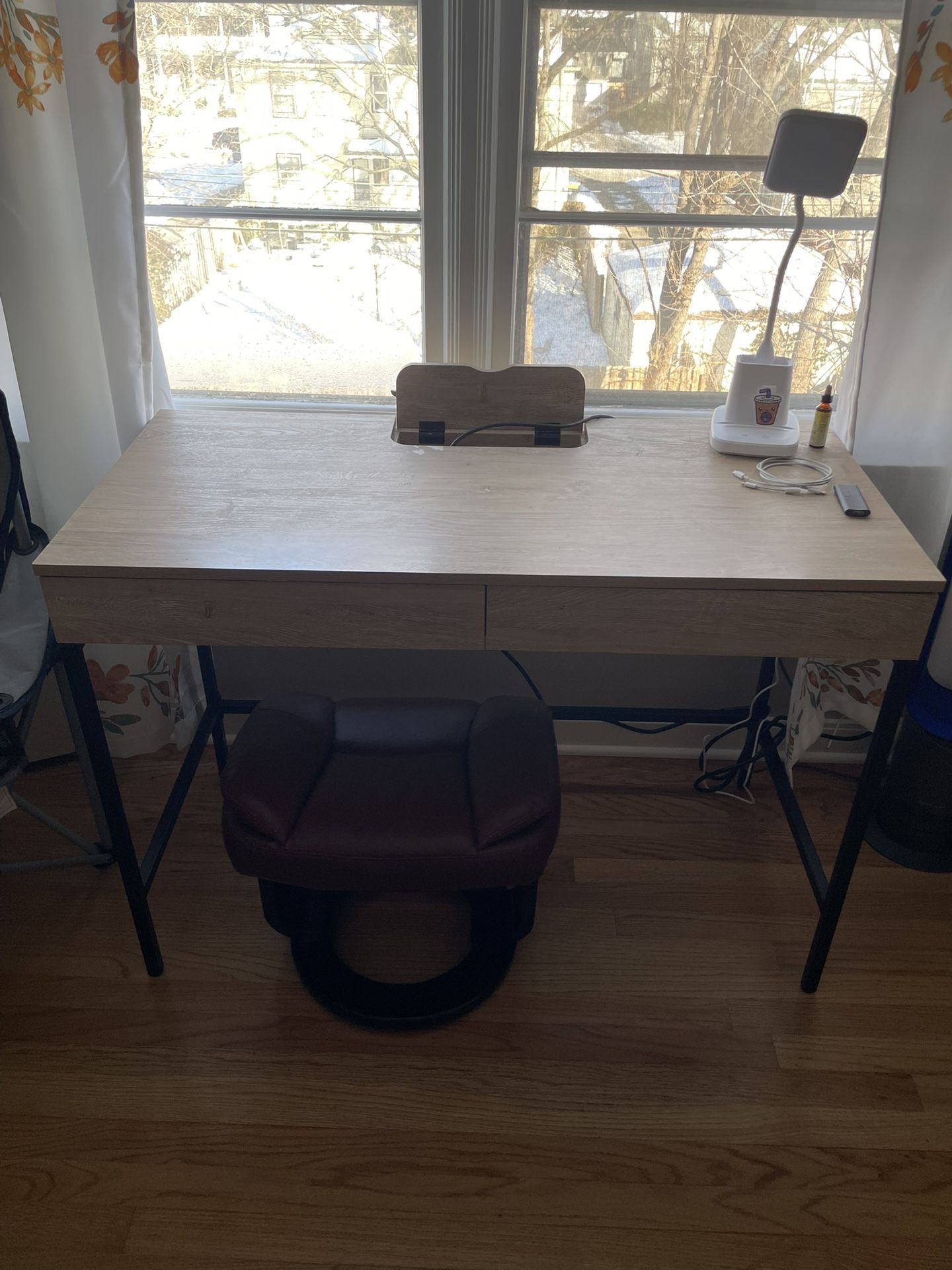 Desk with Power Outlet