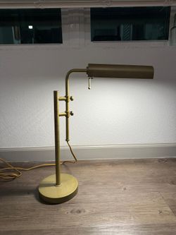 O'Bright Aurora LED Pharmacy Desk Lamp - Swing Arm ,10W LED, Adjustable Height 18.5-24.5 inches, Antique Brass