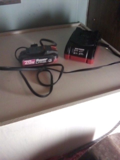 Rapid Charger And 20 V Bauer Battery