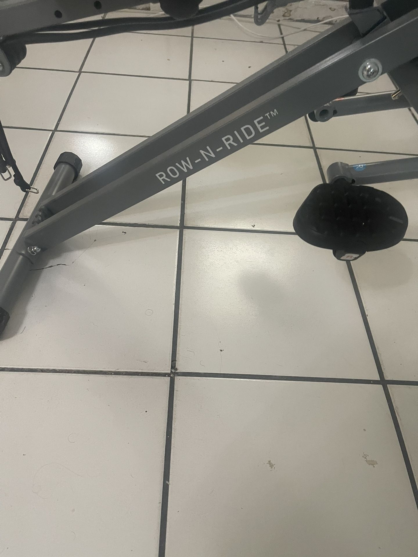 Row-N-Ride Squat Assist Trainer, Foldable & Easy Setup Exercise Equipment w/Adjustable Resistance,