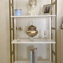 Five tier ladder shelf