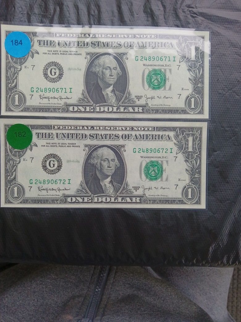 Uncirculated Pair of Barr Notes 