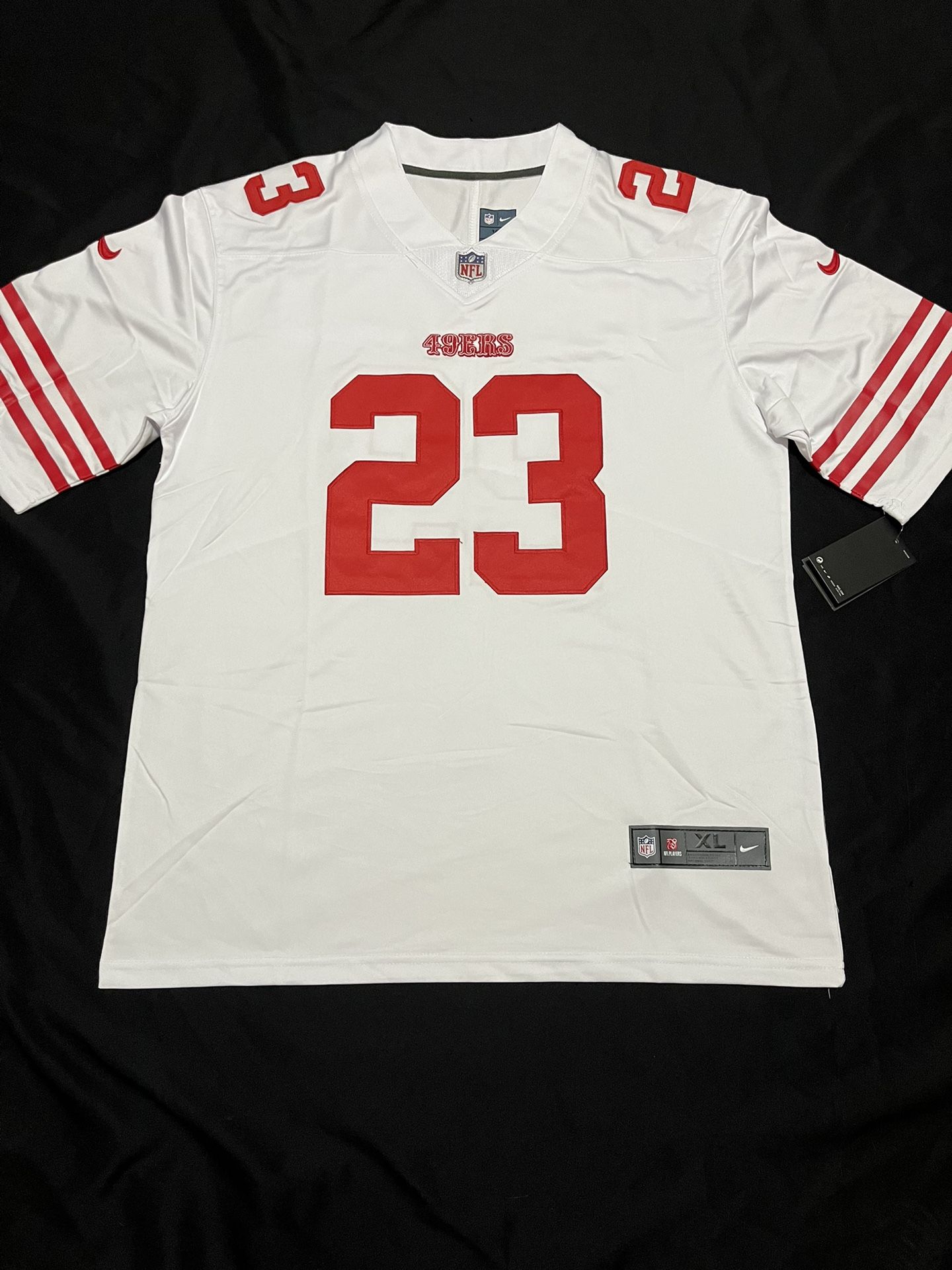 San Francisco 49ers White Christian McCaffery Jerseys