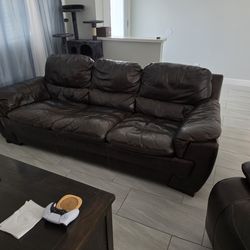 Leather sofa