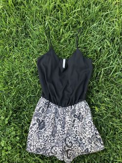 Black romper (with shorts)