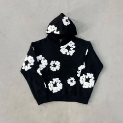 Denim Tears Hoodie Black Winter Wear Jumper Jacket