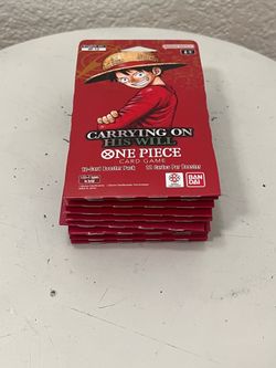 One piece Carrying On His Will Sleeved Booster Pack OP13