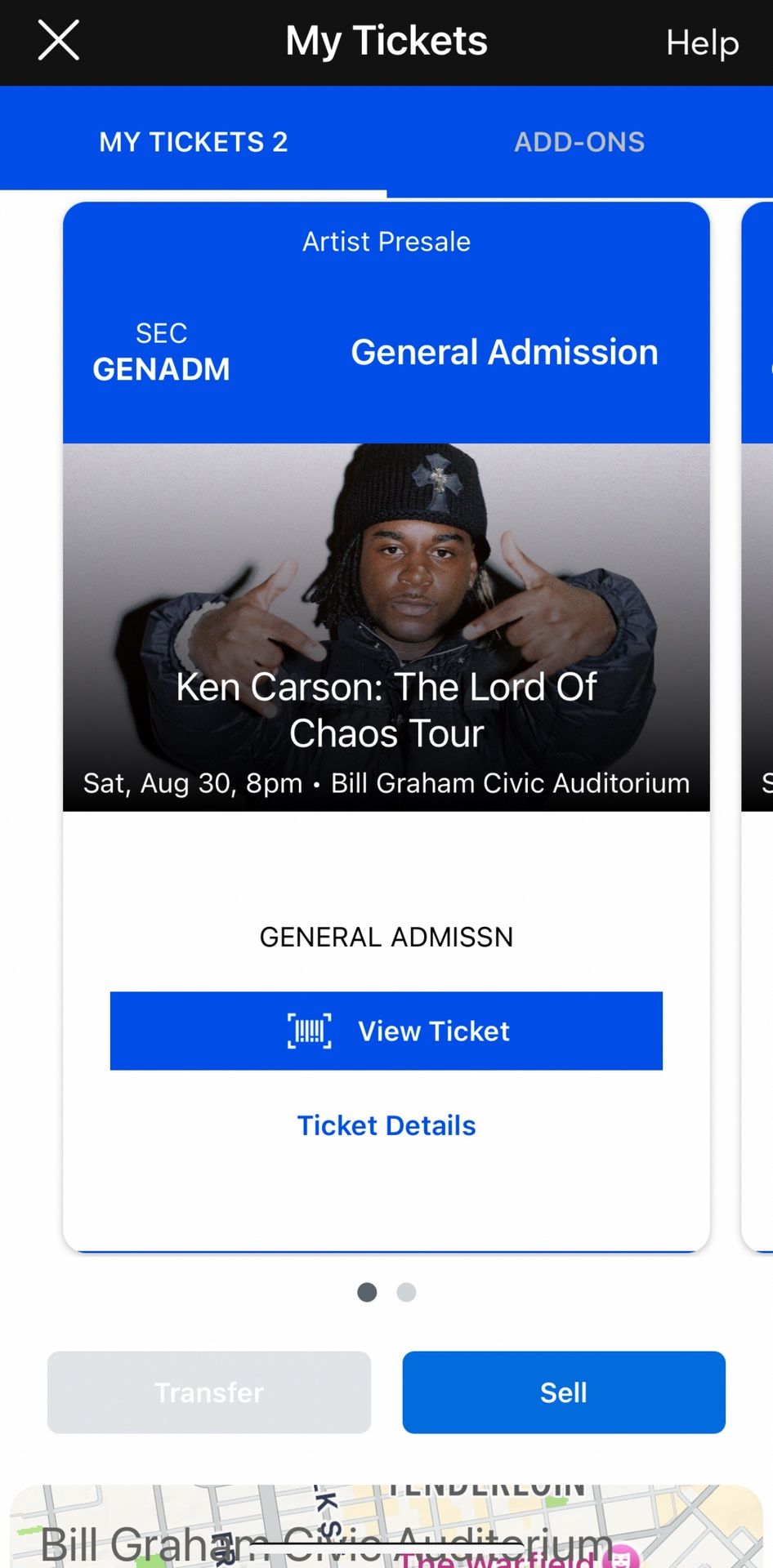 Ken Carson ticket