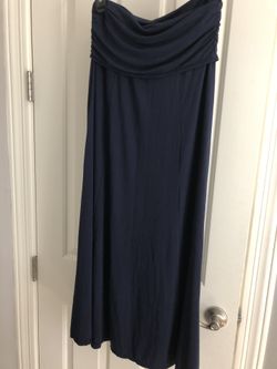 NEW ladies max edition navy maxi skirt small