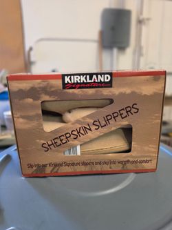 Kirkland Signature sheepskin slippers - size 12