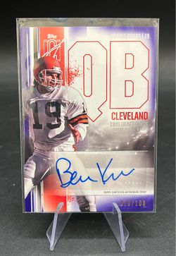 2024 Bernie Kosar Topps Signature Class Auto Purple /100 #VCA-BK Cleveland Brown