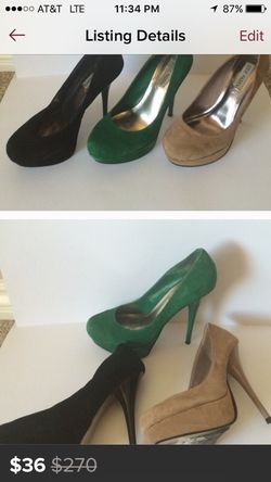 3 pairs Steve Madden heels