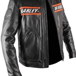 New Men's Harley Davidson Screamin Eagle Leather Jacket 3XL