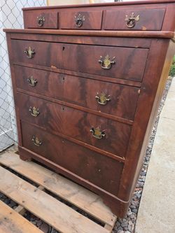 Antique 1800s Solid Wood Chest of Drawers – Hand-Cut Dovetails – $650 OBO