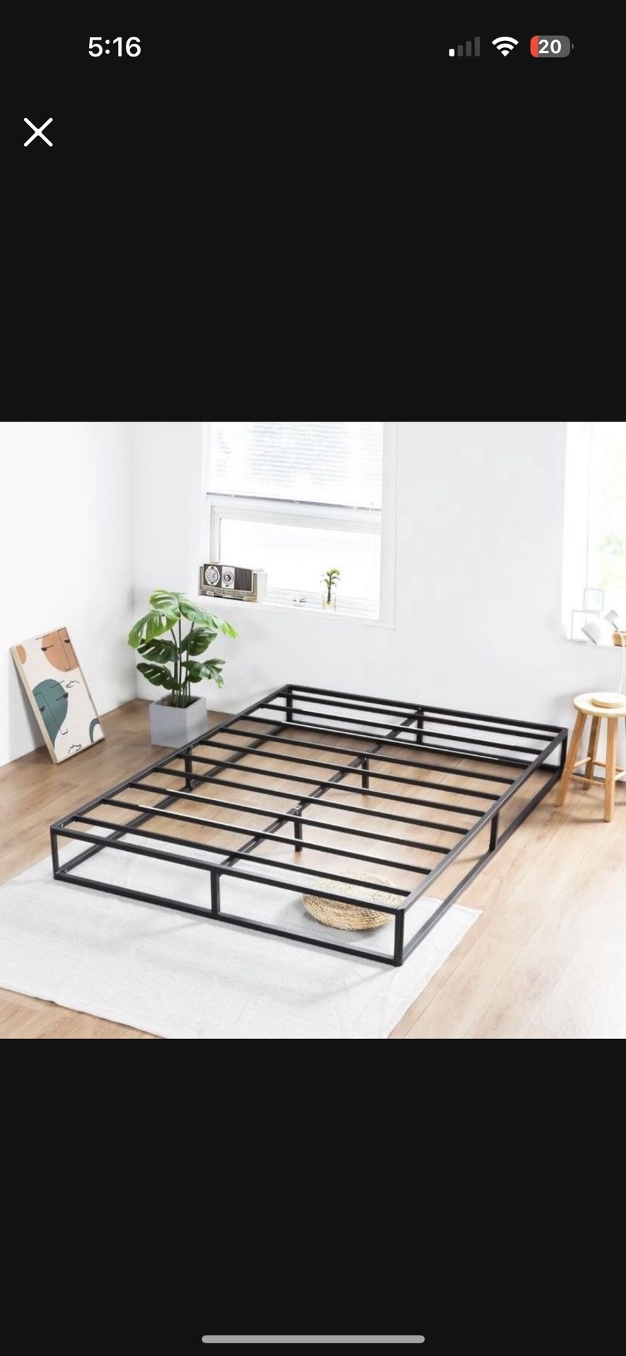 Metal bed frame Full size Brand New