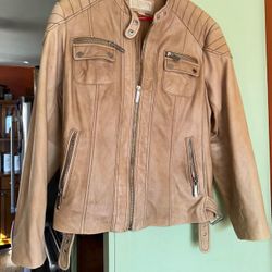 Women’s Michael Kors Size Xxl Leather Coat