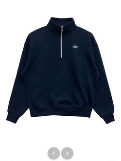 alo mans navy blue sweater
