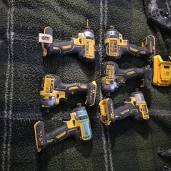 6 Dewalt Impact Drivers
