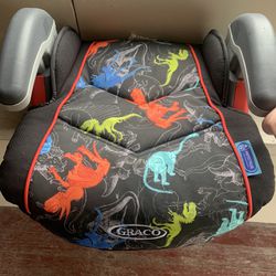 Boys Booster Seat W Dinosaur Cover