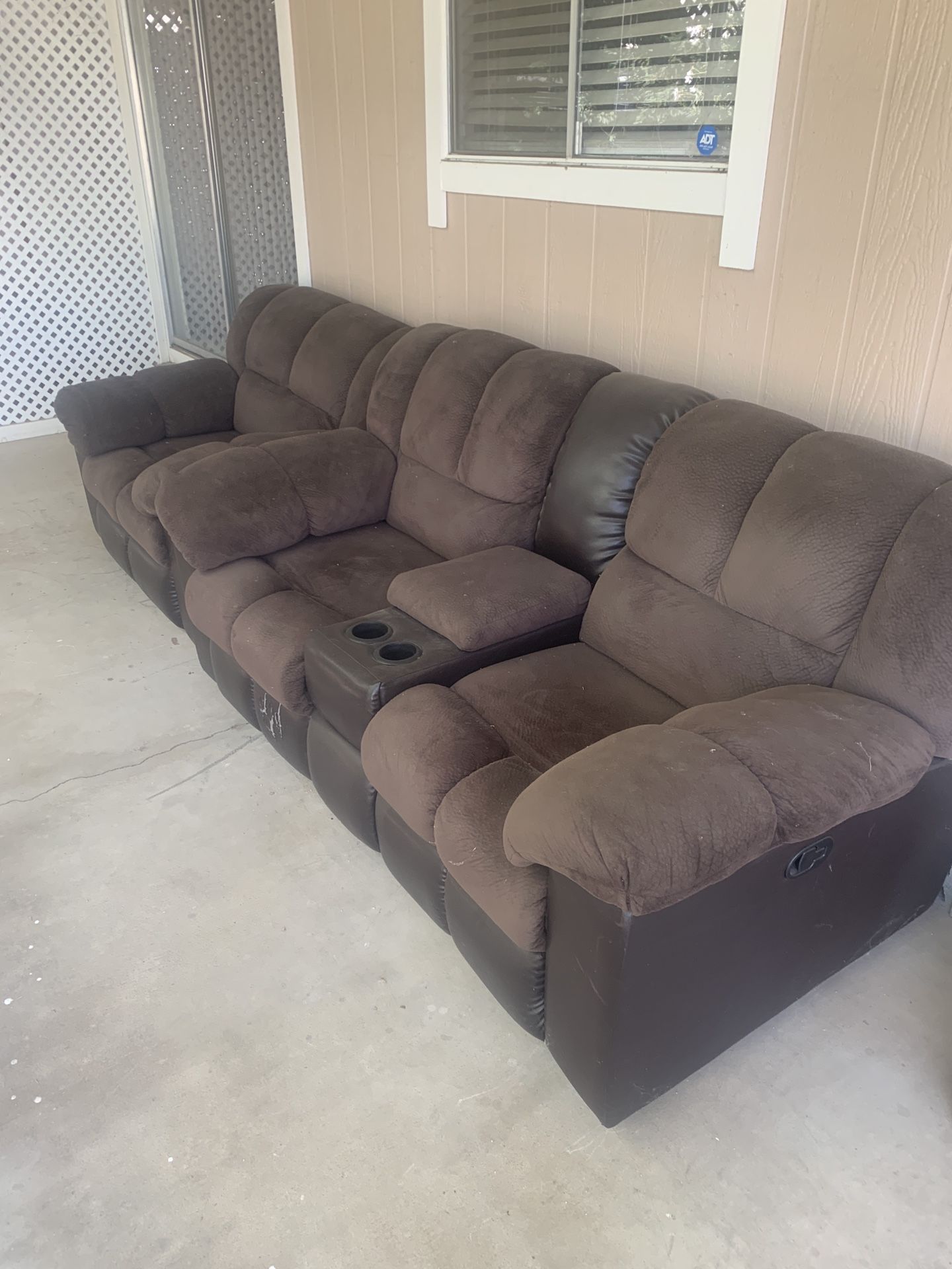Couch Set – 3 Pieces w/ Recliner – $100 OBO – Reedley