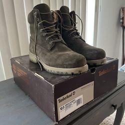 Dark Green Suede Leather Timberland Boots